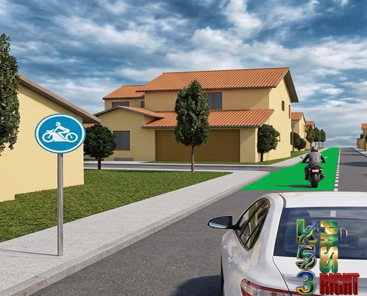 Motor cycles only sign example